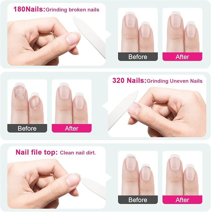 Glass Nail Files for Natural