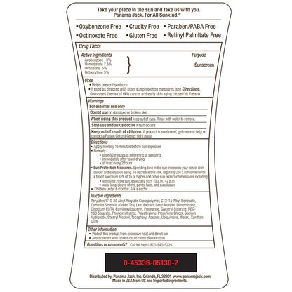 Panama Jack Sunscreen Suntan Lotion - SPF 30, Broad Spectrum UVA/UVB Protection, PABA, Paraben, Gluten & Cruelty Free, 6 FL OZ (Pack of 2)