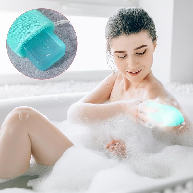 Bewudy 6 PCS Soap Pouch, Exfoliating