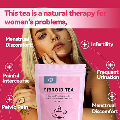 Hiherbs Fibroid Tea for Women Shrink Ovarian Cysts, Natural Remedy for Women Pregnancy Detox and Cleanse the Womb Fertility Tea for Women
