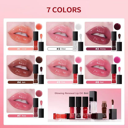 MAEPEOR Glowing Lip Oil 7 Colors Balm