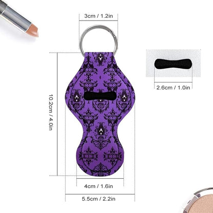 Chapstick Holder Keychain for Lipstick Lip Girls