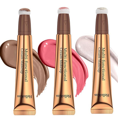 3PCS Liquid Contour Beauty Wand, Liquid Blush Highlighter