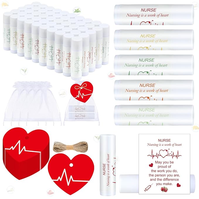 50 Sets Nurse Lip Balm Gifts