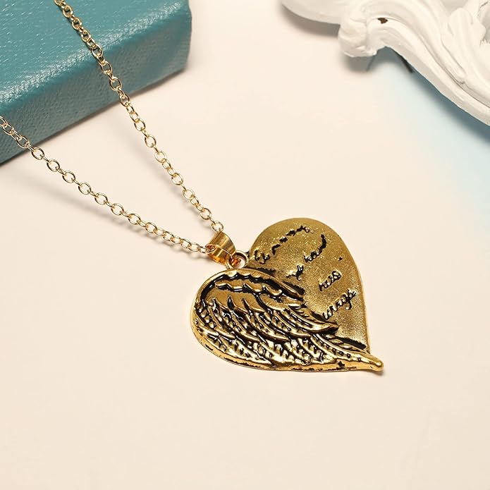 Love Necklace Angel Wings Love Fashion