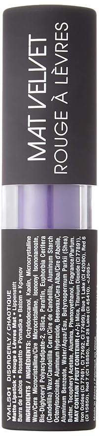 NYX Professional Makeup Velvet Matte Lipstick, Disorderly, 0.14