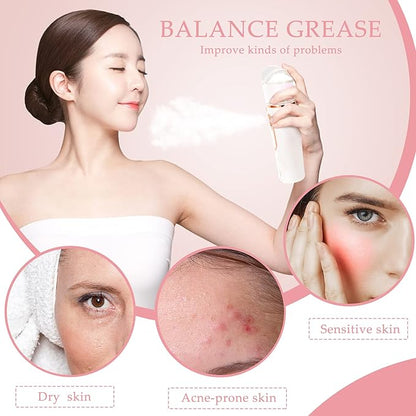 2 Pieces Handy Nano Mist Sprayer with Skin Analyzer Moisture Tester Portable Nano Facial Mister Face Steamer Atomization Mini Eyelash Extensions USB Rechargeable Moisturizing & Hydration for Skin Care