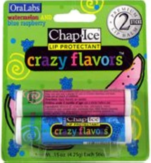 ChapIce Crazy Flavors Lip Balm Watermelon Blue