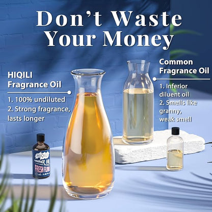 HIQILI Fresh Flower Essential Oil 100ml - Floral Fragrance Oil for Aromatherapy, Air Freshener, Large Room, Candle Scents for Candle Making, Soap Making - Fresh Scented Diffuser Oil 3.38 Fl Oz