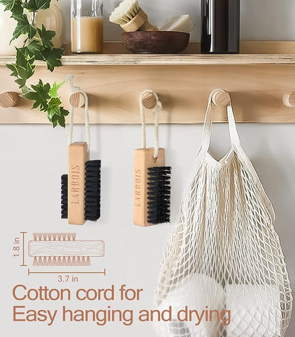 Nail brush for cleaning fingernails,