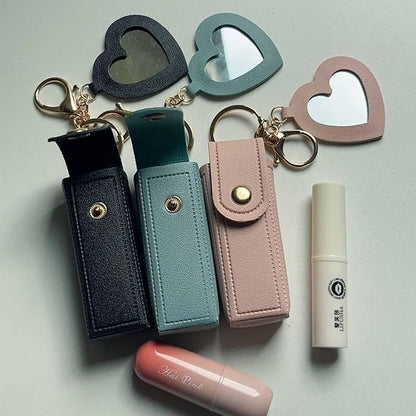 Lipstick Organizer with Mirror Portable Lipstick Holder Lip Organizer