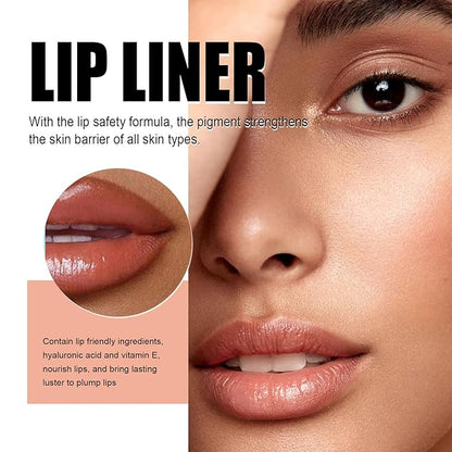 3 PCS Peel Off Lip Liner Set, Peel Long