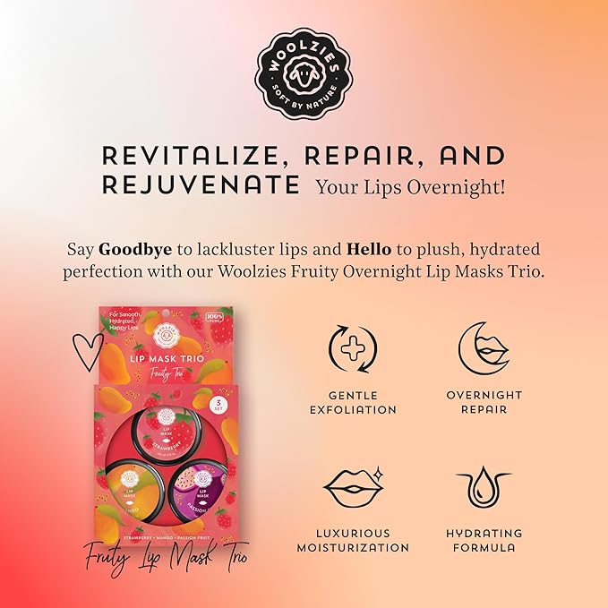 Overnight Lip Sleeping Masks Trio - Lips