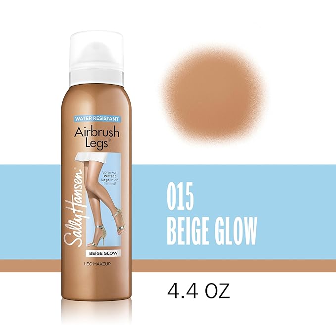 Sally Hansen Airbrush Legs®, Leg Makeup, Beige, Easy Application, Flawless Looking Legs, Water Resistant, Transfer Proof Lotion