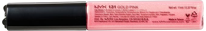 NYX Professional Makeup Mega Shine Lip Gloss, Golden Pink, 0.37 Ounce