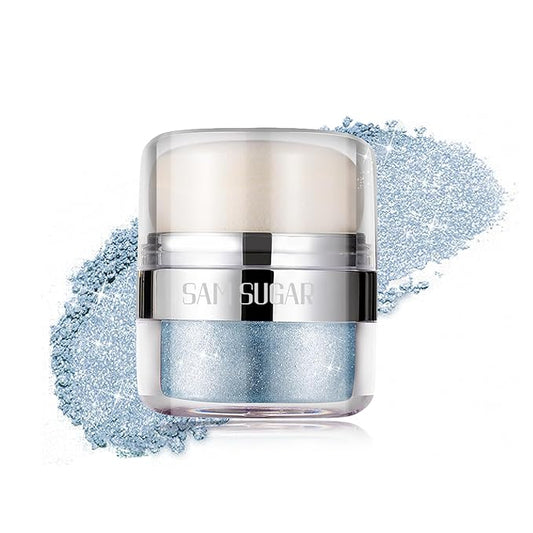 Glitter Body Highlighter Powder Body Shimmer Sparkle Face sponge head（08#）