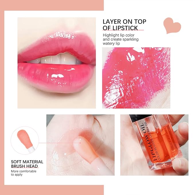 Lip Oil Hydrating Tinted Lip Balm,