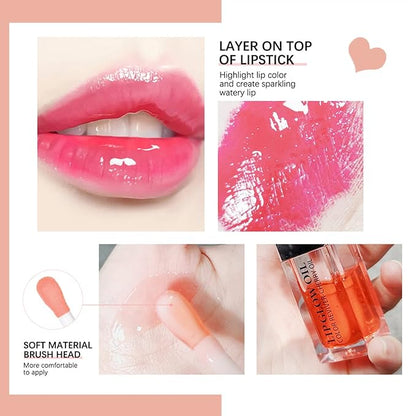 Lip Oil Hydrating Tinted Lip Balm,