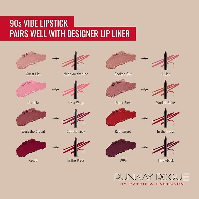 Runway Rogue 90s Vibe Lipstick, Moisturizing Matte Soft Rogue