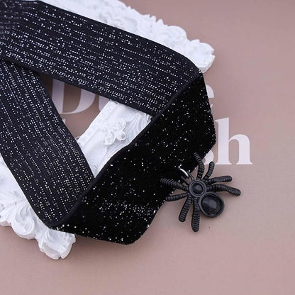 Black Velvet Choker Necklace Goth Balck