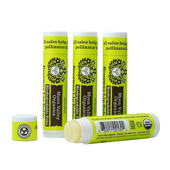 Moon Valley Organics Beeswax Lip Balm LIME,