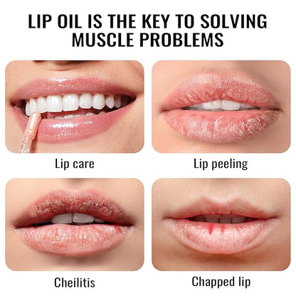 Oulac Light Nude Lip Gloss High-shine Moisturizing Lip Gloss Oil Liquid Lipstick Non-stick Cup Glitter Lipstick Lip Tint Reduce Fine Lines Lip Glaze For Dry Lip C01