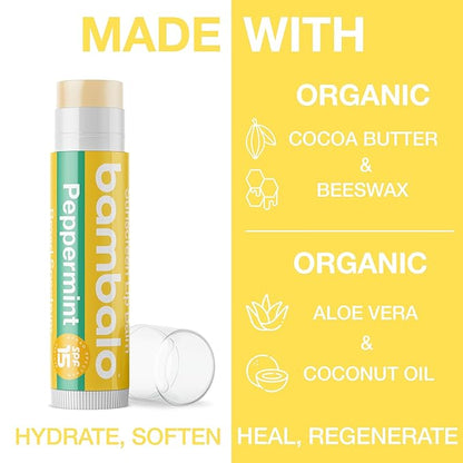 4-Pack Peppermint SPF 15 Lip Balm