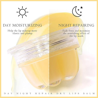 2Pc Jelly Lip Mask Overnight,Fruity Lemon Collagen-Lemon