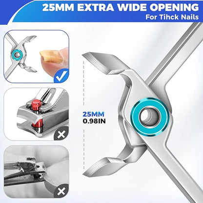 Toenail clippers for thick toenails