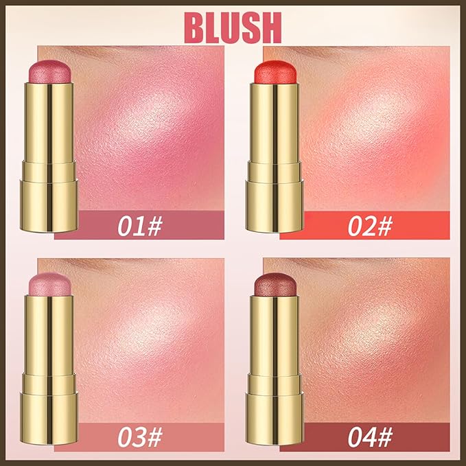 MIELIKKI Cream Blush Stick, Contour Stick Makeup, Shades Blush #01