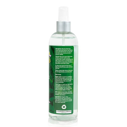 100% Pure & Organic Aloe Vera Spray, Clinically tested & Dermatologist approved, Hydrates & Heals Dry & Damaged Skin & Hair- 12 Oz