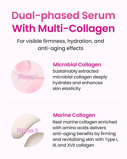 YADAH Collagen Dual Lift Serum 1.69 fl oz - Triple Collagen Firming Serum with Instant Lifting Deep Hydration.Hyaluronic acid,Spilanthol