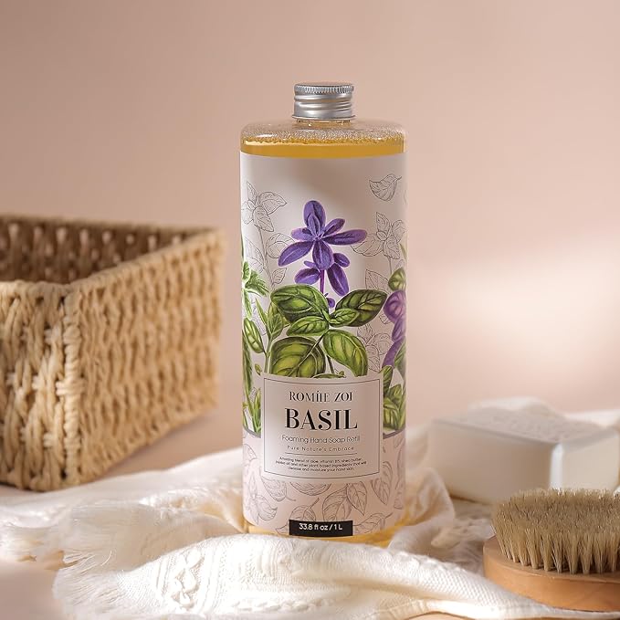 Foaming Hand Soap Refill, Basil, Gentle