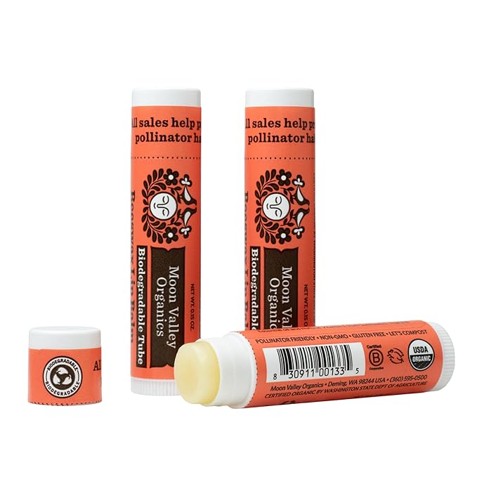 Moon Valley Organics Beeswax Lip Balm (ZINGY