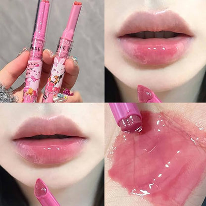 6 Colors Cute Jelly Lipstick Set, Shine Hydrating Hydrating