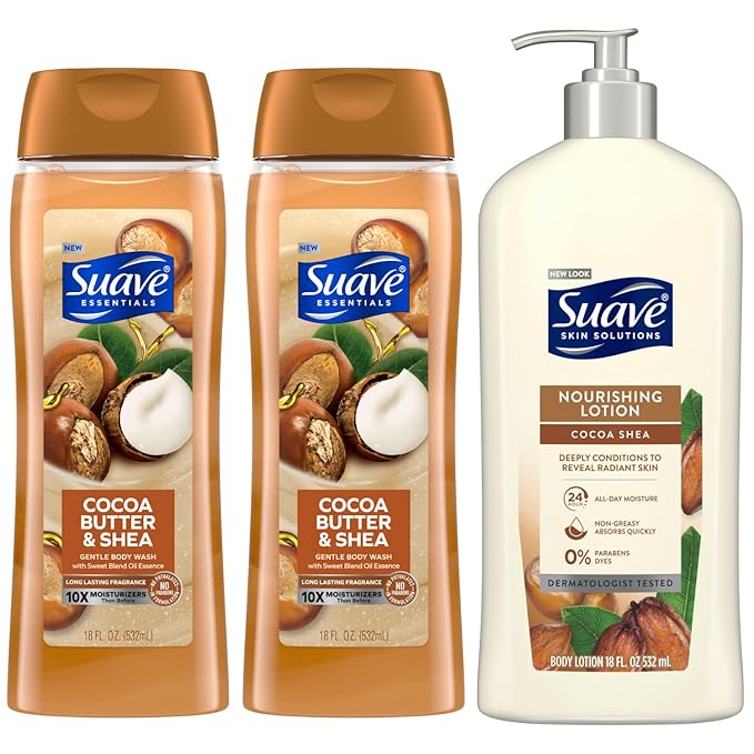 Suave Body Wash 2-Pack & Lotion