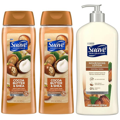 Suave Body Wash 2-Pack & Lotion