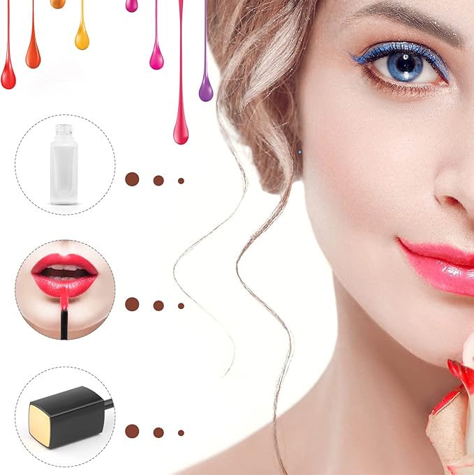 5 Pcs Frosted Glass Lip Gloss Tubes Refillable Lip 5ml