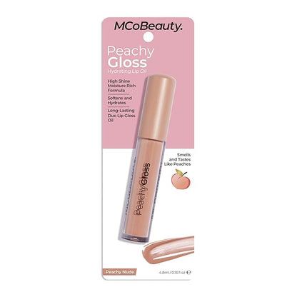 MCoBeauty Peachy Gloss Hydrating Lip Oil - Softens Gloss