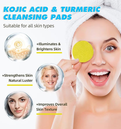 60pcs turmeric cleansing pads, turmearic