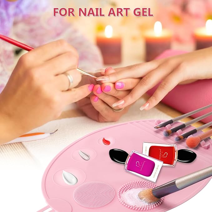 Makeup Palette, 3 in 1 Silicone Makeup Mat