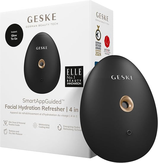 SmartAppGuided™ Facial Hydration Refresher | 4 in 1 | Water Atomizer | Moisturizing Spray Machine | Face Mister | Humidifier for Natural Glow | Reduce Redness & Dry Skin