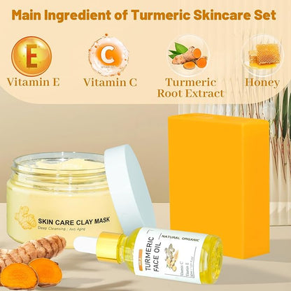 Handmade Turmeric Soap Bar & Turmeric