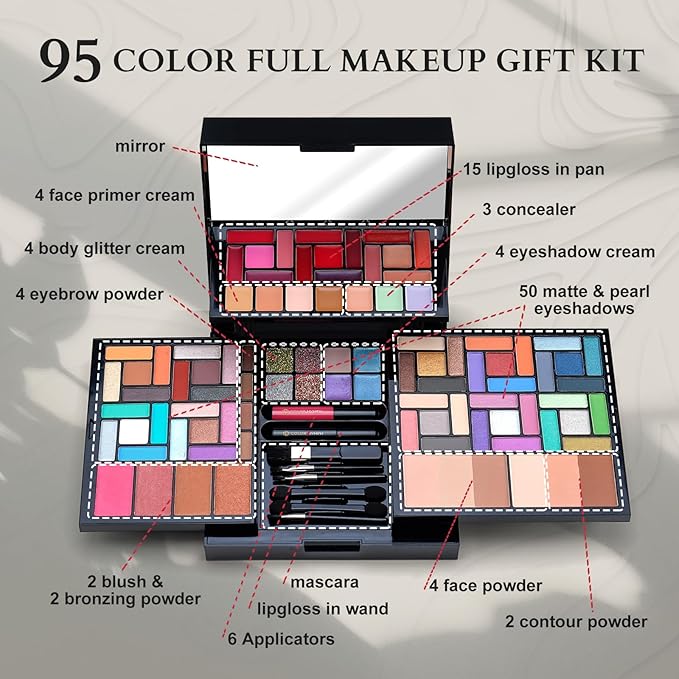 Color Nymph Makeup Kit For Women With Mirror,