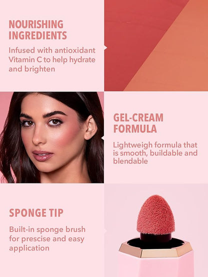 SHEGLAM Color Bloom Liquid Blush Makeup for Cheeks Swipe Right