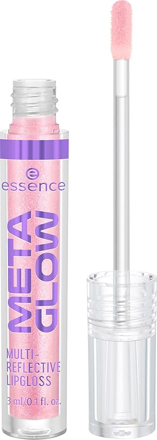 essence | Meta Glow Multi-Reflective Lip Gloss | Digital Pink)