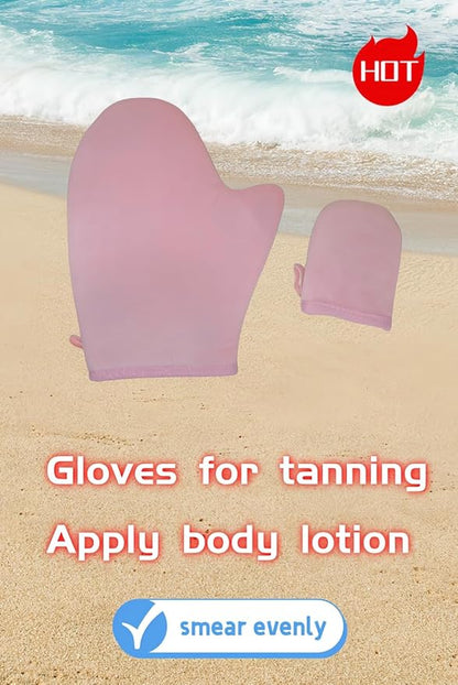 Tanning Mitt, Ultra Soft Tanning Glove for Self Tan with Thumb - Self Tanner Mitt Applicator - Tanning Mitts - The Best Choice for Self Tanner Mitt and Tanning Glove, Ideal for Beach and Poolside