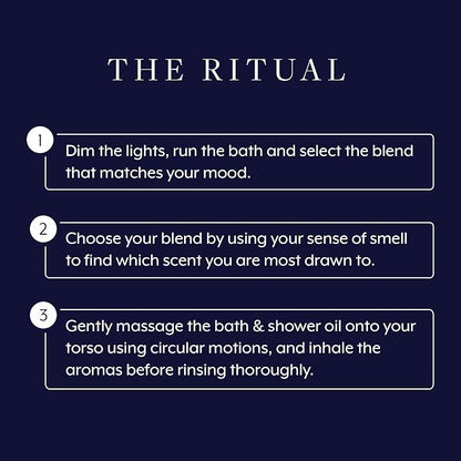 Aromatherapy Associates Essential Oil Blends for Dry Skin Oil & Body Oil for Men & Women, Luxury Shower Oil for Daily Aromatherapy Bath & Body Care, 10 Pack (0.10fl oz Each), Decorative Gift Box