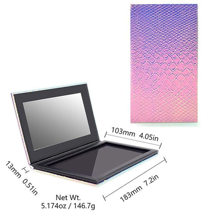 Makeup Palette With Mirror, Empty Eyeshadow Makeup Box