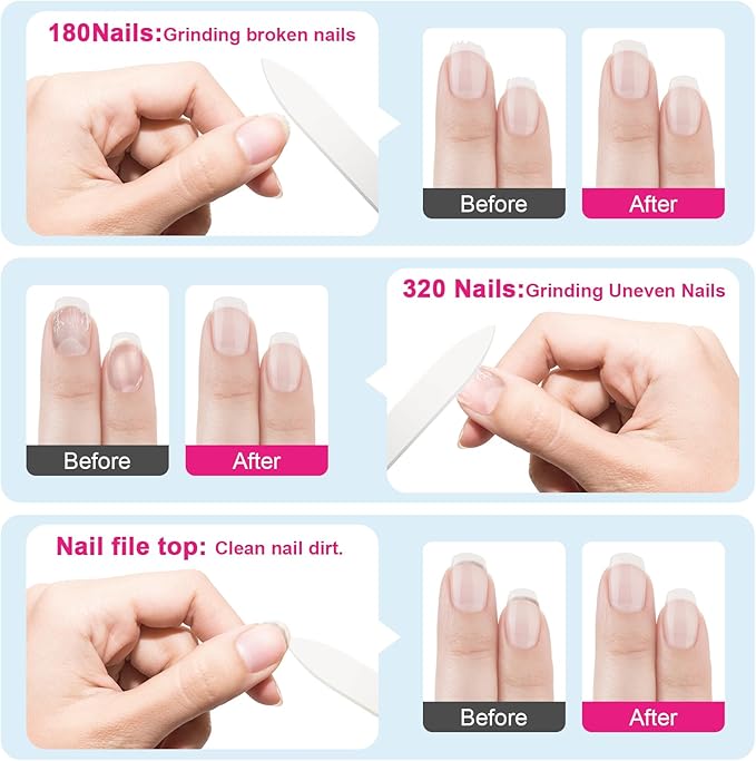 Glass Nail Files for Natural